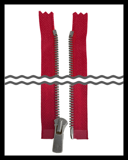 Information related to zippers, thread, and sewing.
