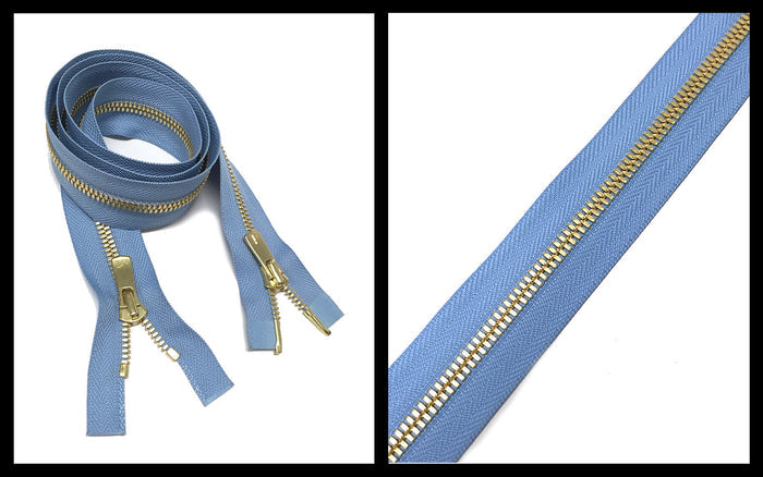 Information related to zippers, thread, and sewing.