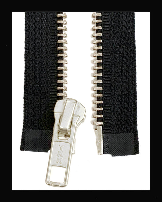 Information related to zippers, thread, and sewing.